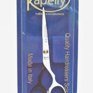 KAPELLY TIJERA #782WN-55 PRE-STYLE WHITE&BLACK LINE FILO NAVAJA 5.5" (21783)